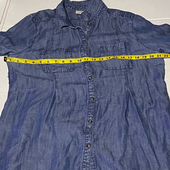 J. Jill Denim Button Down Shirt - Picture 9 of 9
